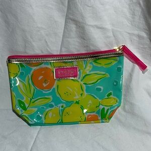 Lilly Pulitzer for Estée Lauder Colorful Citrus Print Cosmetic Bag NWOT